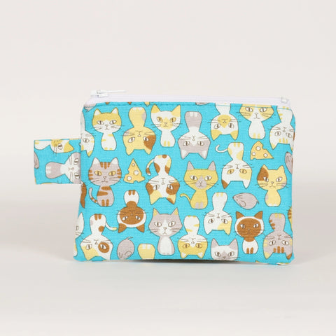 Cat - Coin Purse - Turquoise