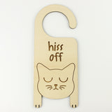 Cat - Signs - Hiss Off Door