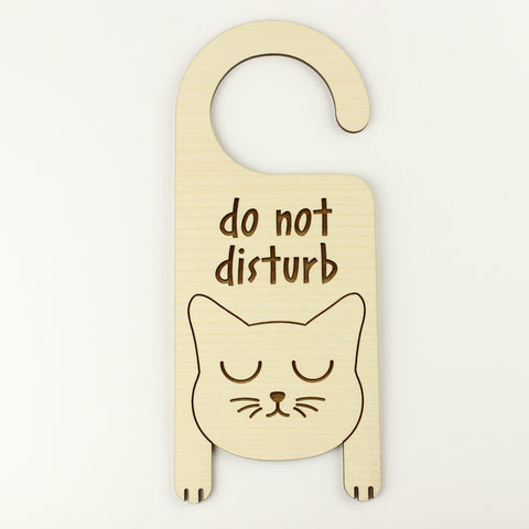Cat - Signs - Do Not Disturb Door