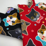 Cat - Coin Purse - Black Bow Ties