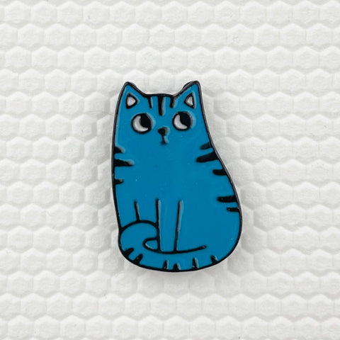 Cat - Lapel Pin - Blue Cat