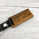 Cat - Keychain - World's Best Cat Mom